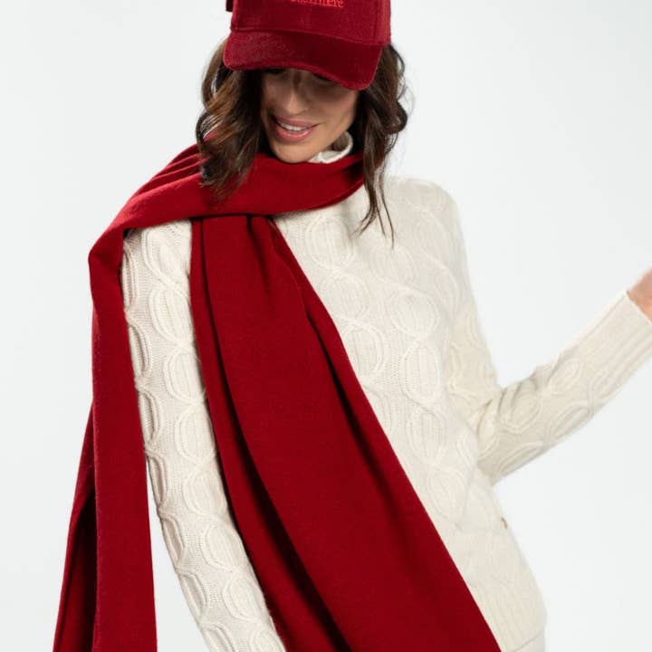 Bel Cashmere S.C. - Venta al por mayor Bufanda - Unisex - Bufanda Grande de Punto de Cachemira y Lana2