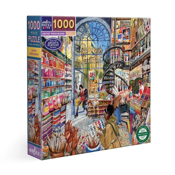 eeBoo 1000 Pc Puzzle - Artist's Provision for wholesale by Bobangles