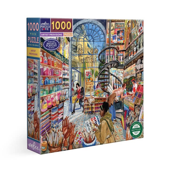 Bobangles - Wholesale Puzzle - Adult - eeBoo 1000 Pc Puzzle - Artist's Provision0