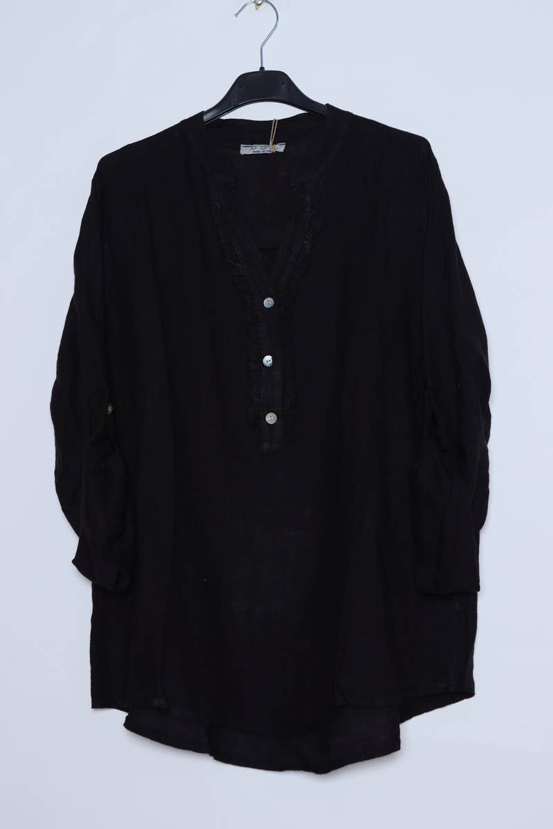 LÉA & LUC – wholesale Blus - Dam – Blus i 100 % linne REF. 66492