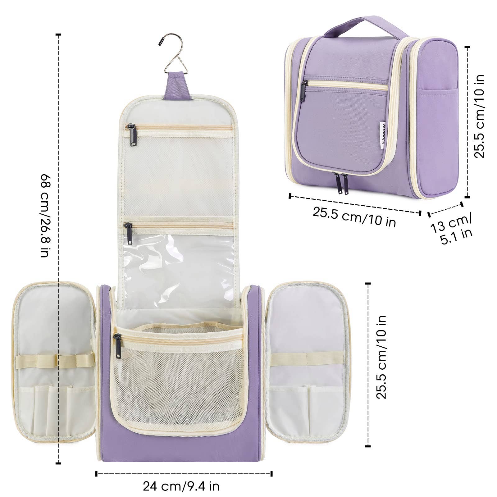 NARWEY INC - Wholesale Toiletry Bag - Women's - Large Hanging Toiletry Bag With Hook Cosmetics Organizer115