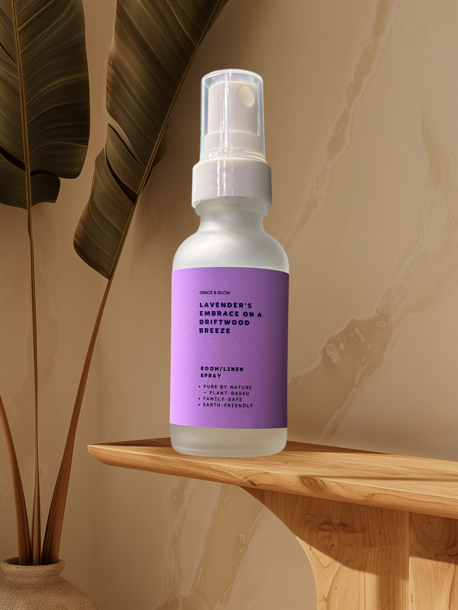 Kendranique's Creations - Wholesale Room & Linen Spray - Grace & Glow Room & Linen Spray | Core Collection | Lavender's Embrace on a Driftwood Breeze5