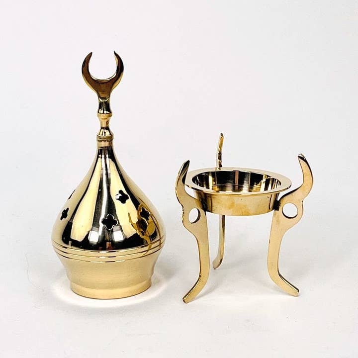 Rock Paradise - Wholesale Incense Holder - Brass Incense Burner - Cone or Resin Burner2