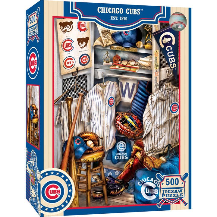 Chicago Cubs - Locker Room 500 Piece Jigsaw Puzzle for wholesale by Masterpieces Puzzles