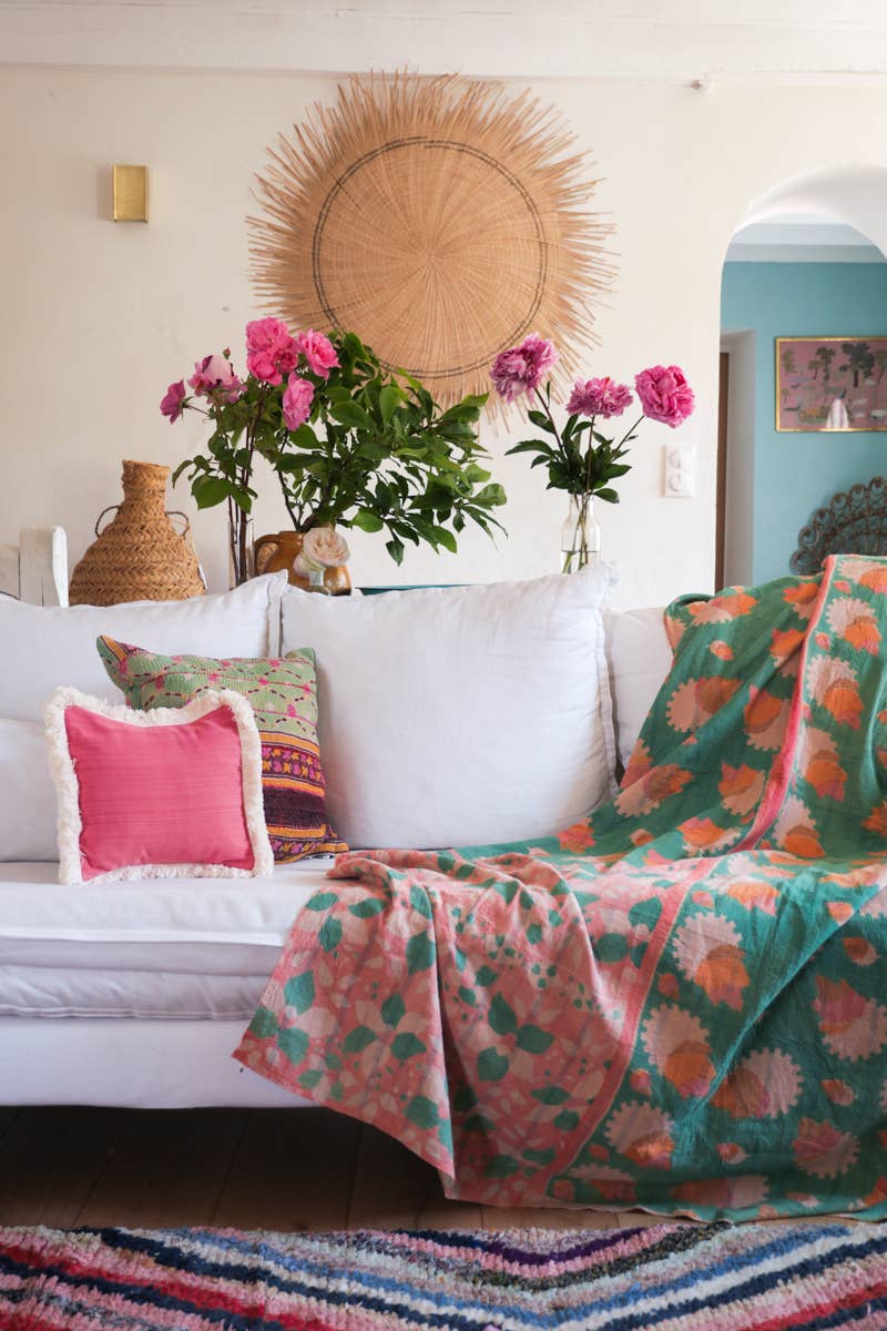 Storie - Vendita all'ingrosso Plaid - Plaid Kantha vintage in cotone, selezione casuale6