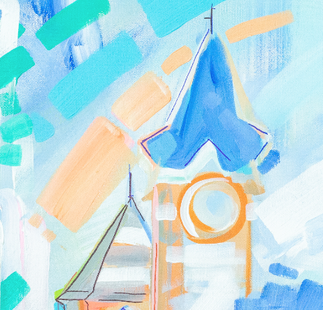 Brandon Art Co - Wholesale Art Print - Auburn University "Samford Hall at Toomer's Corner" | Archival-Quality Painting Print1