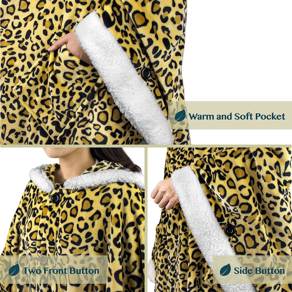 Pavilia – wholesale Poncho – Women's – Angel Wrap Hoodie Sherpa Poncho Blanket105