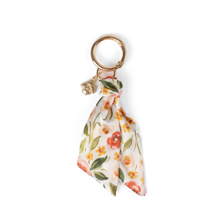 Elyse Breanne Design - Wholesale Scrunchie - Women's - Floral Satin Keychain8