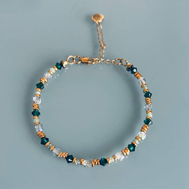 Pulseira em pedra Swarovski por atacado de Clovers