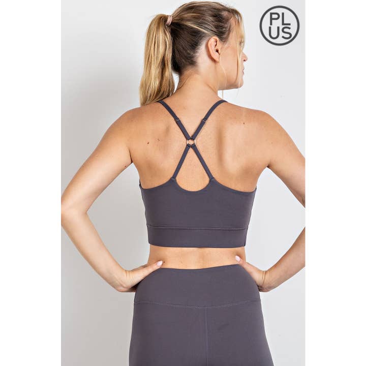 Rae Mode - Wholesale Sports Bra - Women's - PLUS SIZE BUTTER SPORTS BRA WITH ADJUSTABLE STRAP40