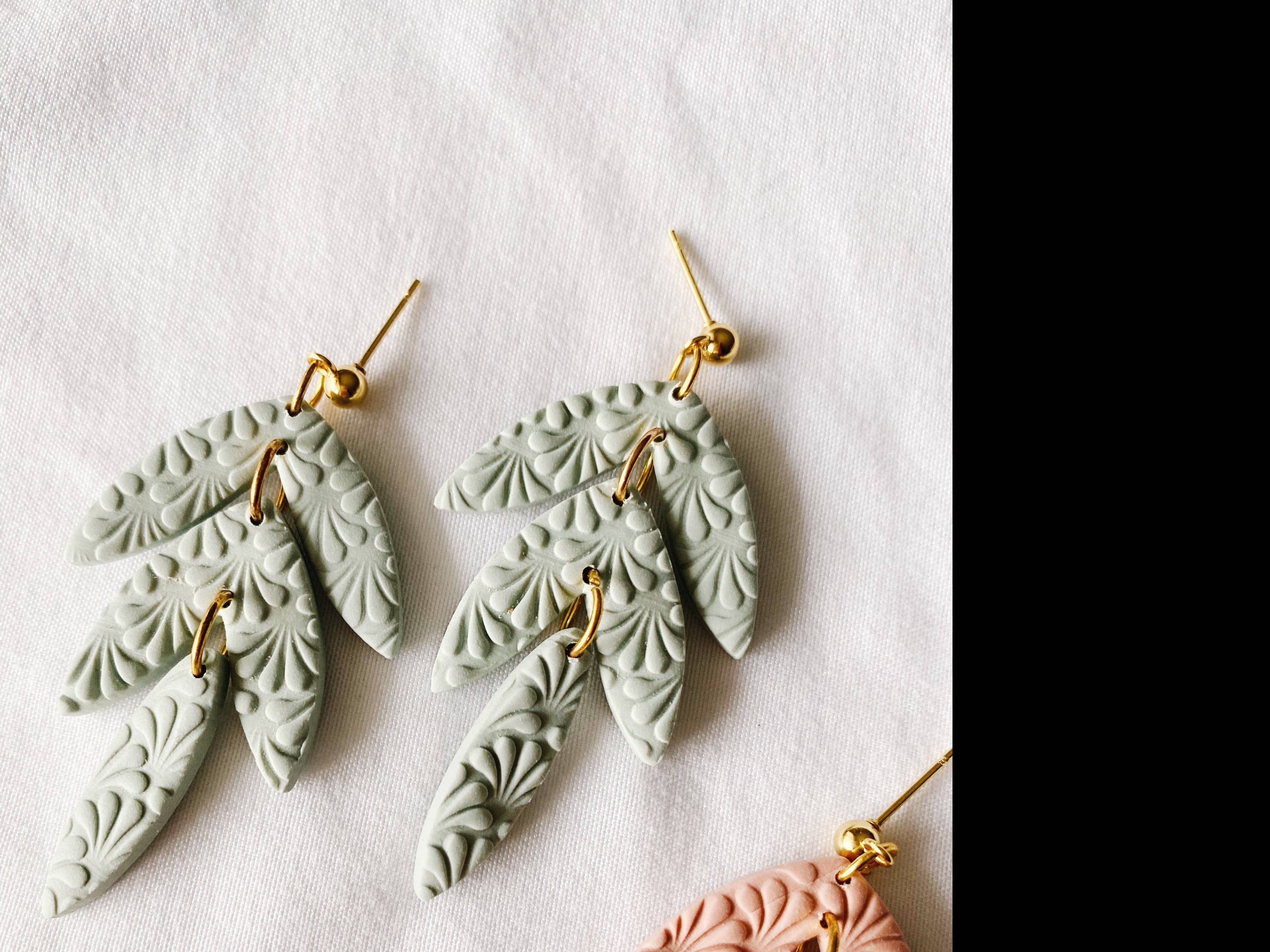 SageClayCo - Wholesale Dangle Earrings - Dahlia | Spring Edition5