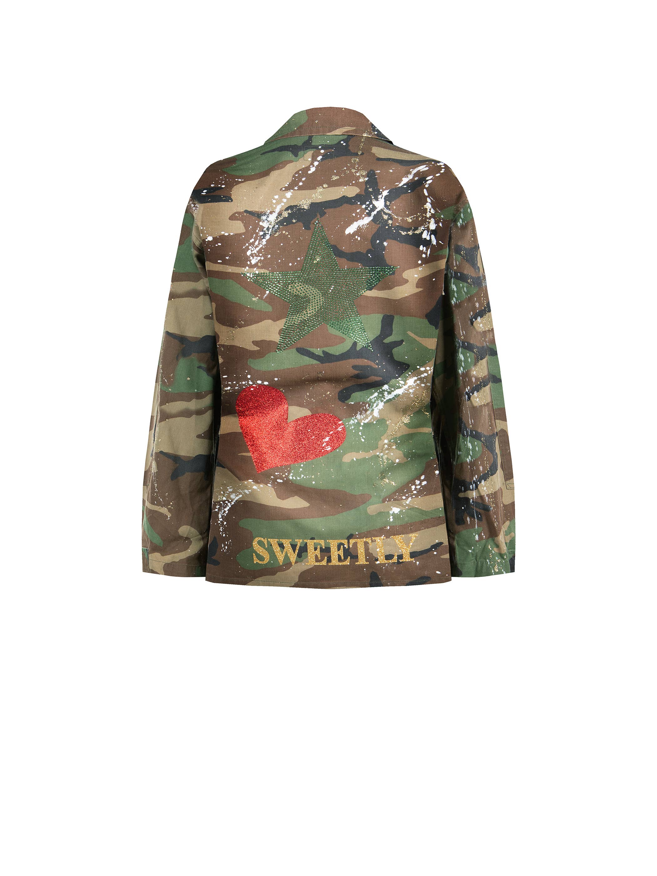 apiedinudinelparco - Wholesale Jacket - Women's - WOODLAND MILITARY JACKET CUSTOM LUXURY UP-CYCLED UNIQUE GLAM30