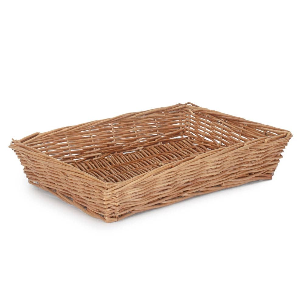 Red Hamper – wholesale Decorative tray – Tapered Wicker Rectangular Tray0