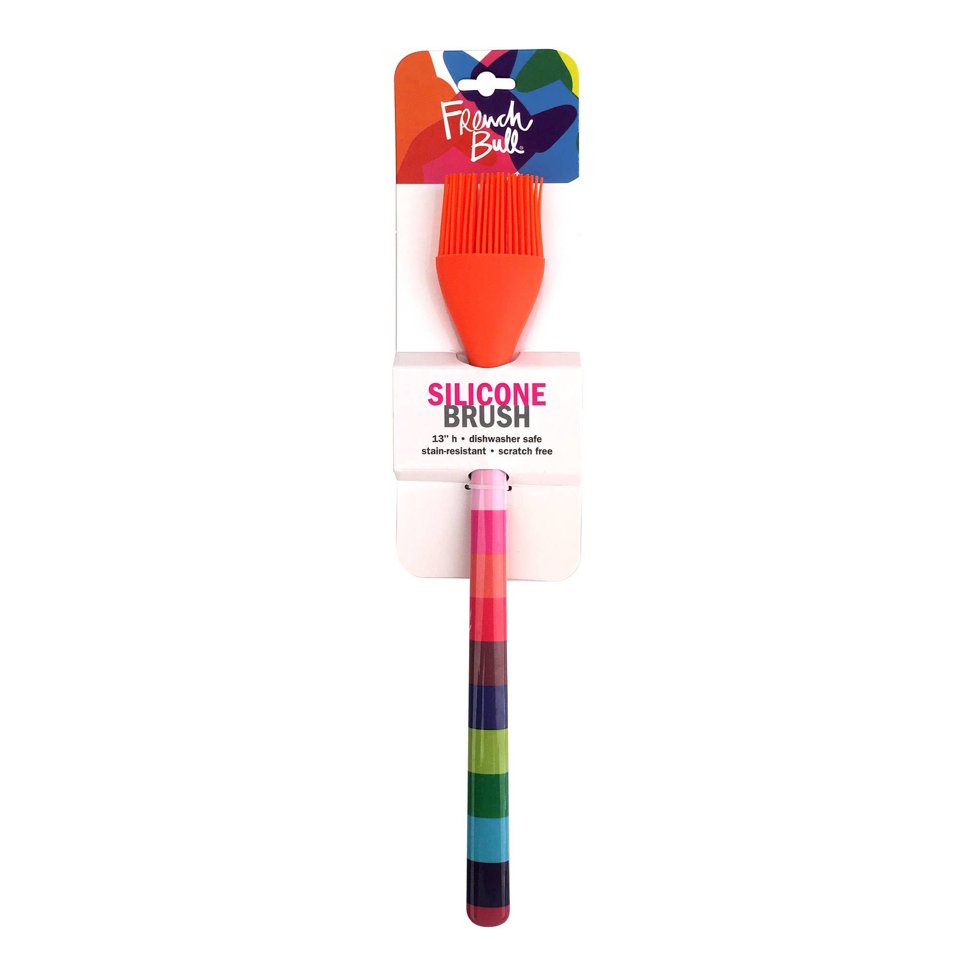 French Bull - Wholesale Basting Brush - Jelly Bean Stripe Silicone Brush2