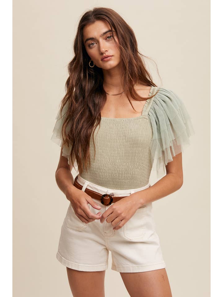 Listicle – Bodysuit - Mulher por atacado – Body Elegância Plissada16