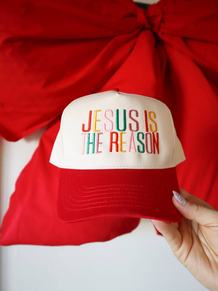 Jesus Is The Reason Trucker for wholesale by MVP Screenprinting & Embroidery