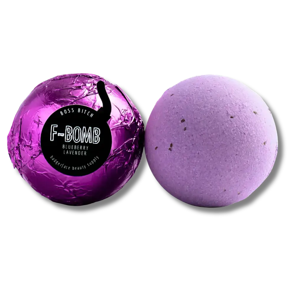 Badgerface Beauty Supply - Wholesale Bath Bomb/Fizz - Natural Blueberry Lavender Funny Bath Bomb Gift.1