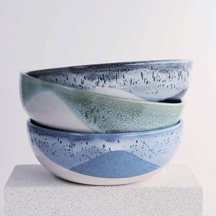 large pasta bowl - handmade, porcelain for wholesale by FHAR Studio