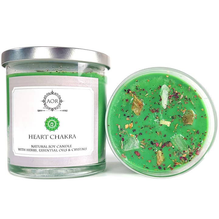 Art of the Root - Wholesale Jar/Filled Candle - Heart Chakra Soy Candle