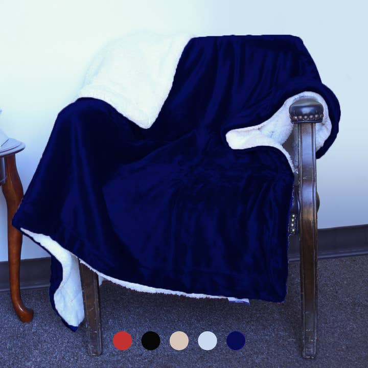 Pro Towels - Wholesale Throw Blanket - Luxury Sherpa Throw – Plush Holiday Blanket for Winter Gifts10