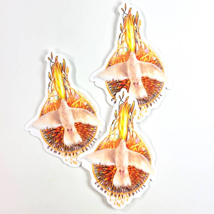 Open Journey - Wholesale Sticker - Fire Starter- Come Holy Spirit faith sticker