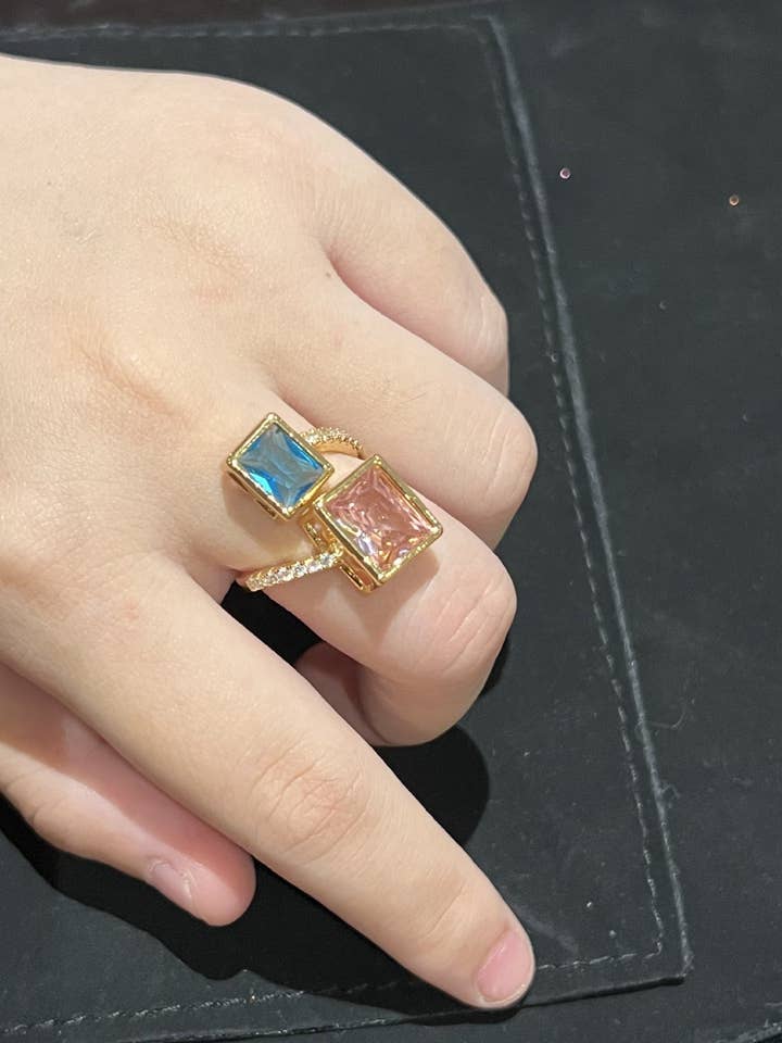 Square Style Ring AR12690 for wholesale by Ole