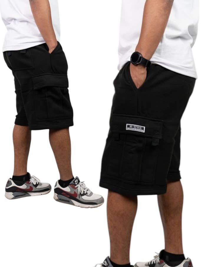 Lime Tree Clothing Inc. - Wholesale Pants – Men's - Men's Heavyweight Fleece Cargo Shorts–Durable & Comfortable12