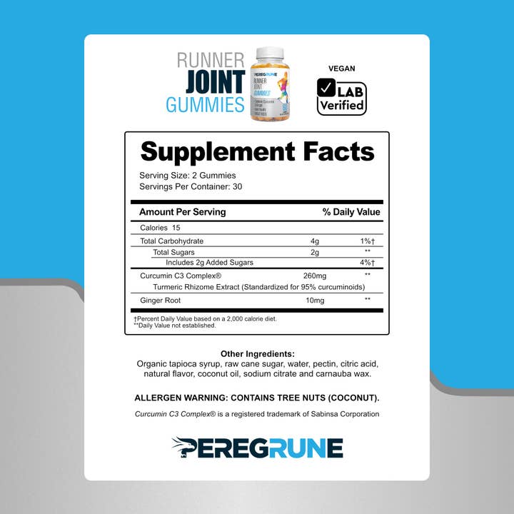 PEREGRUNE - Wholesale Oral Supplement/Vitamin - RUNNER JOINT SUPPORT - GUMMY1