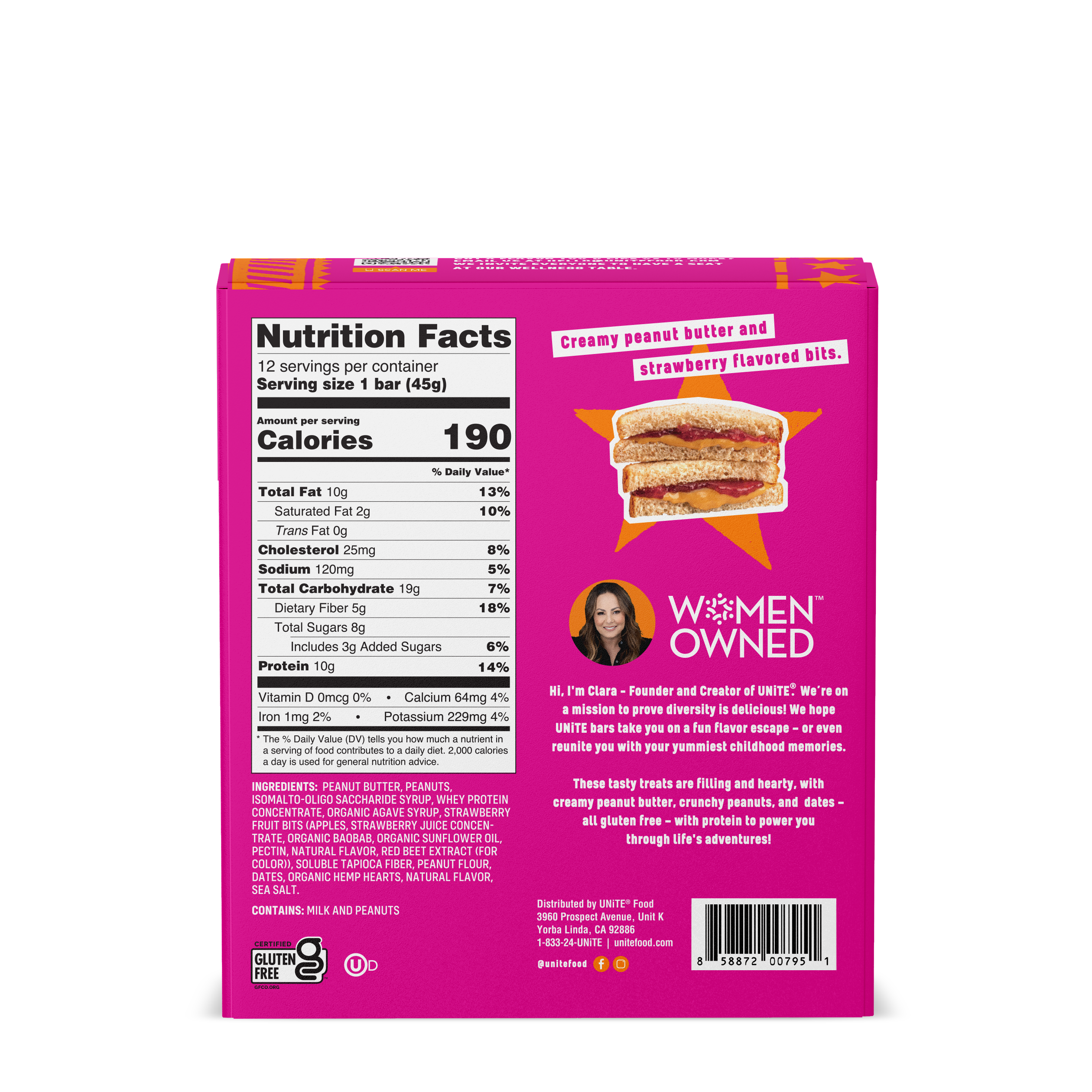 UNiTE Foods - Wholesale Snack Bar - PB & Jelly Protein Bar3