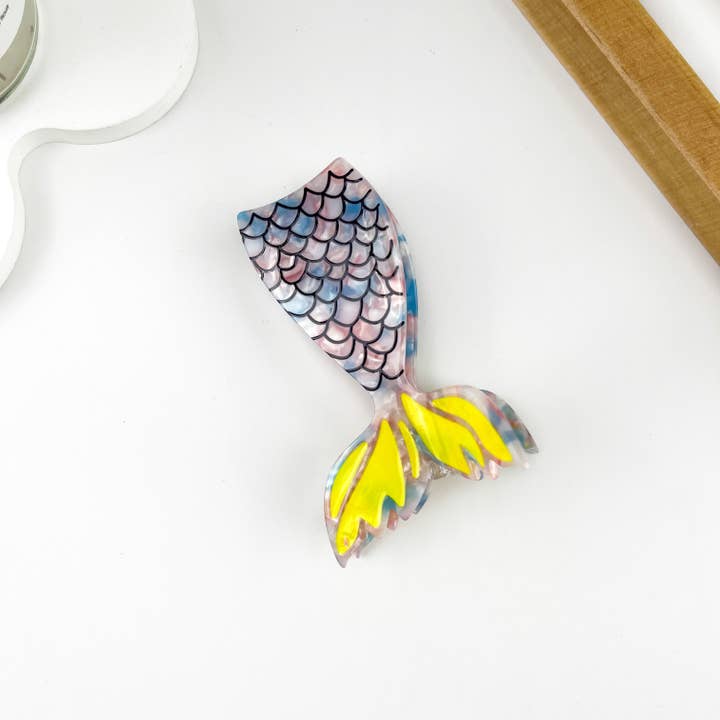 mildstyles - Wholesale Hair clip – Women’s - Acetate Mermaid Design Fish Tail Hair Claw Clip3