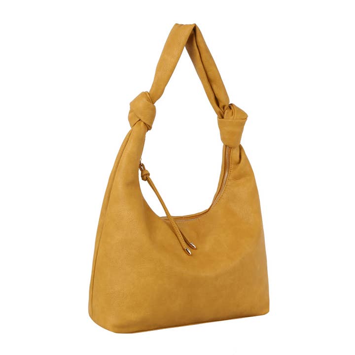 Handbag Factory Corp - Wholesale Shoulder Bag - Women's - Knotted handle detail hobo shoulder handbag