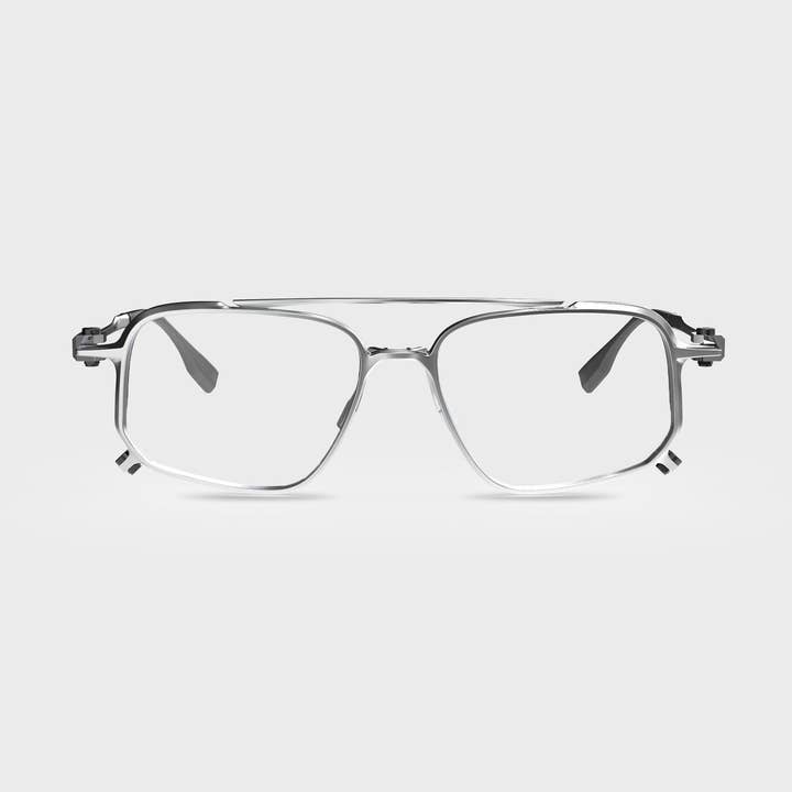 FLM18 02 · Argent Titan pour la vente par Flama Eyewear