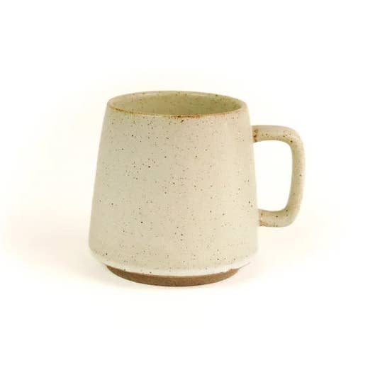 Backwoods Provisions - Wholesale Coffee Mug - White Speckled Ceramic Mug