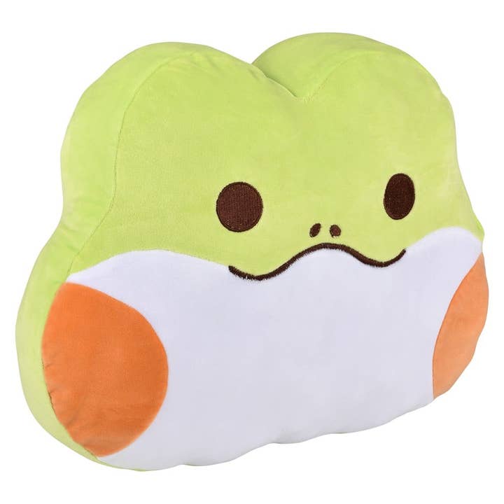 La Luna Bella - Toys - Wholesale Classic Toy - Kids - 16" Kawaii Frog Plush Pillow- LLB Toys