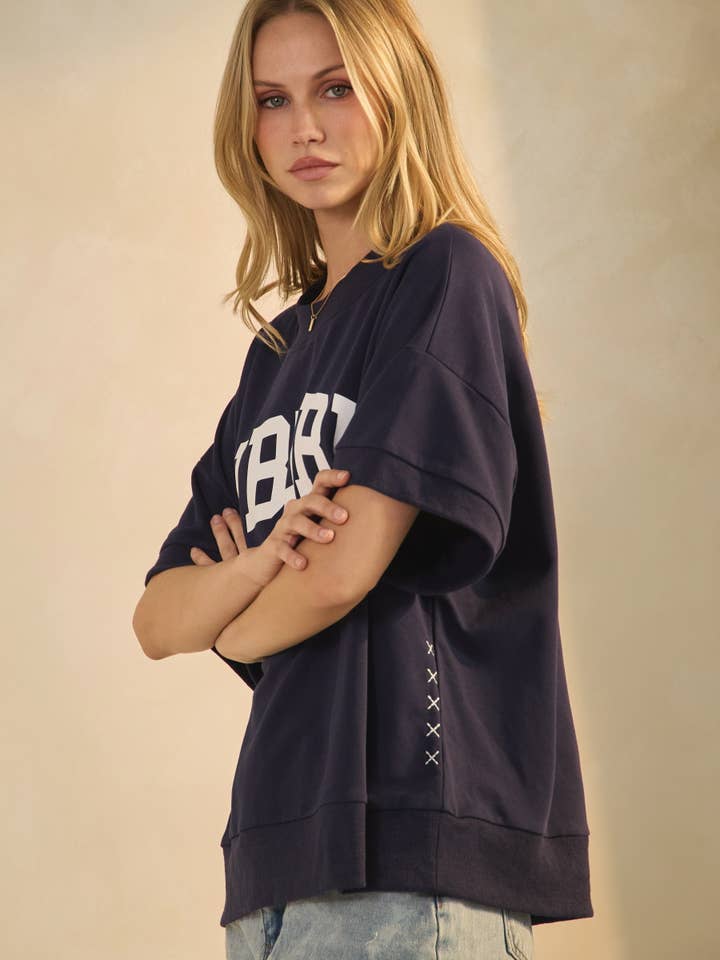 Sudadera de manga corta cuadrada para venta al por mayor de Oddi