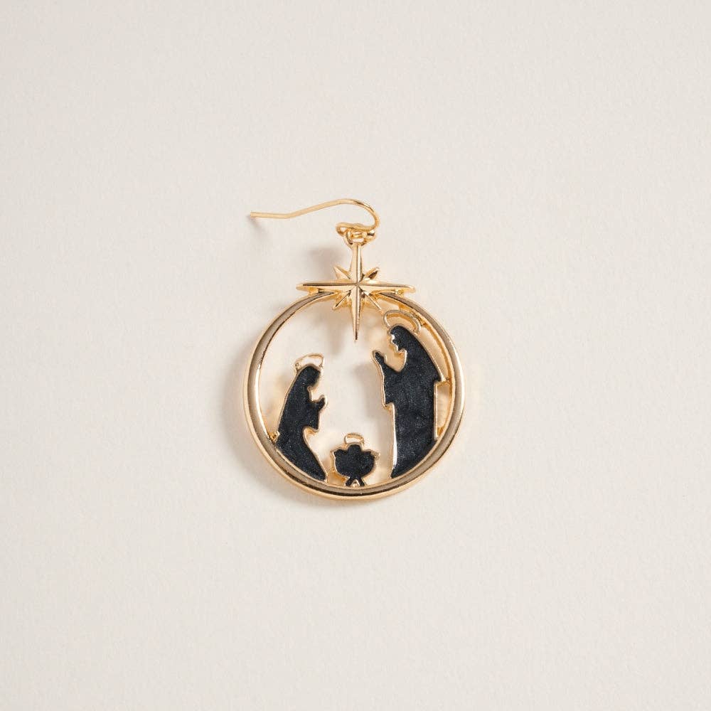 Designature New York - Wholesale Dangle Earrings - Christmas Nativity Ornament Hook Earring Religious2