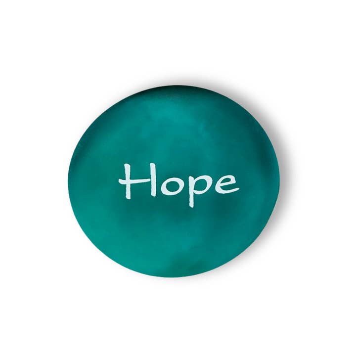 Lifeforce Glass, Inc. - Wholesale Keepsake Coin/Token - Mermaid's Message Sea Glass Stones, Inspiring Words