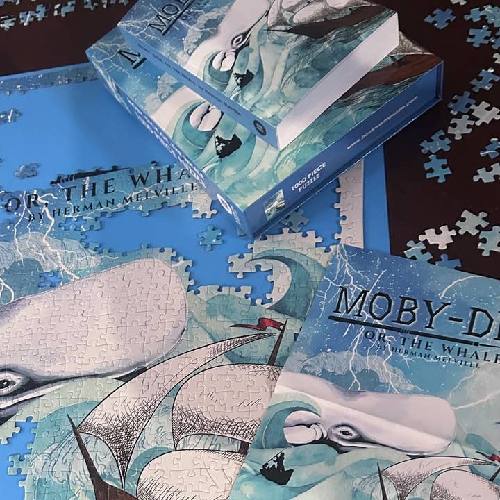 Bookworm Puzzle - Wholesale Puzzle - Adult - Moby Dick 1000 Piece Puzzle Gift 4