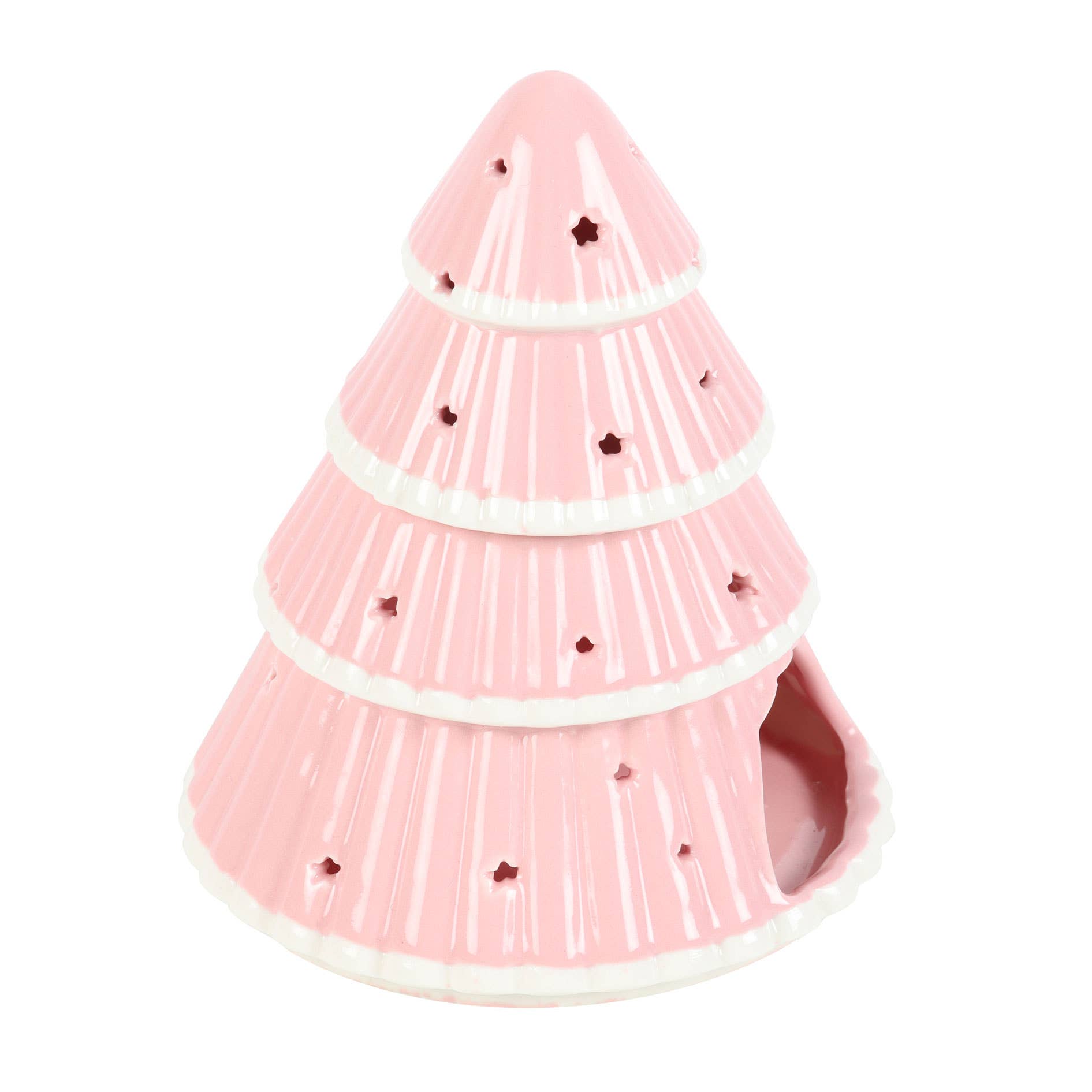 Something Different Wholesale - Wholesale Oil Warmer - Pink Christmas Tree Oil Burner2
