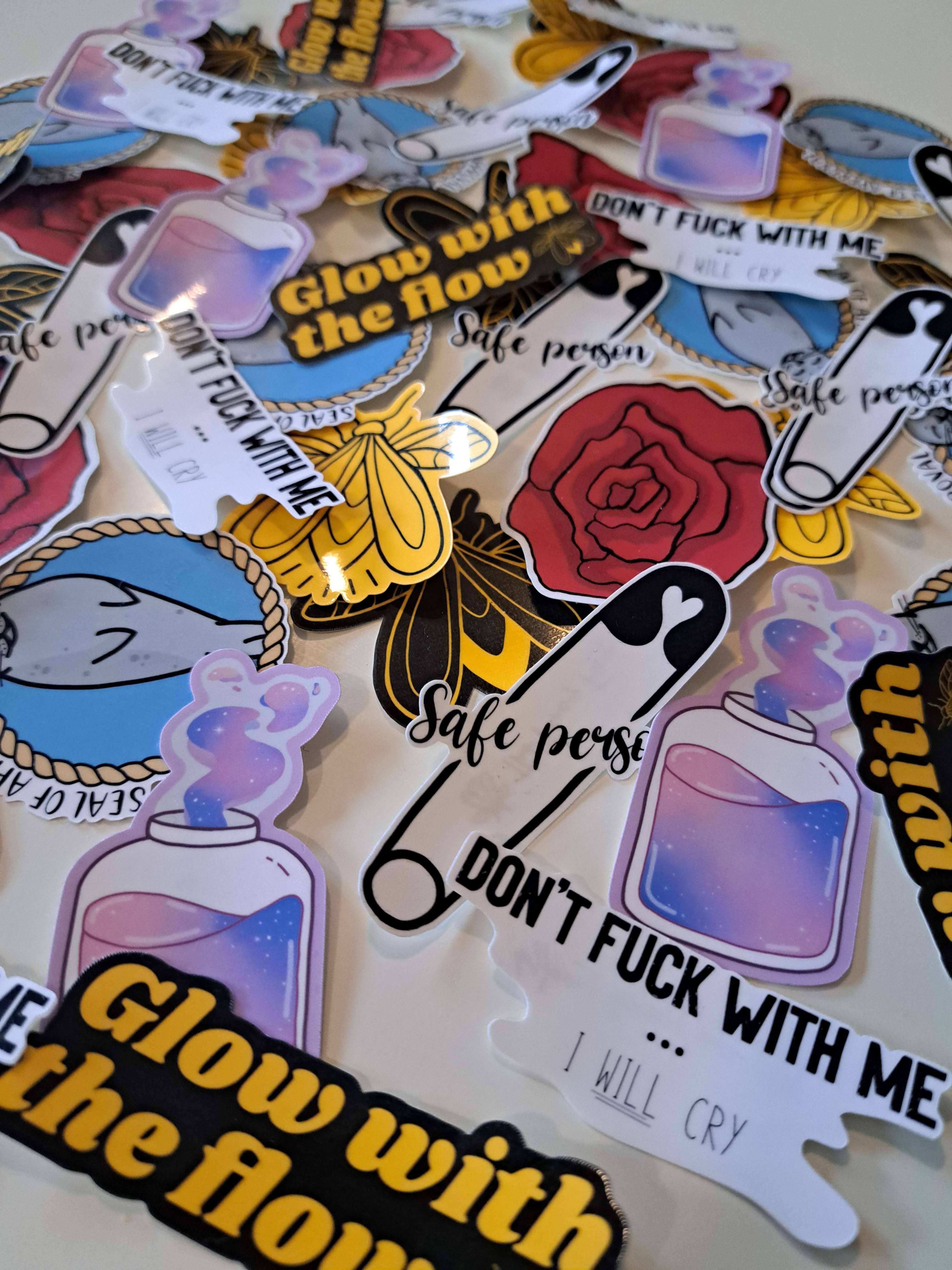 x The Fancy Firefly - Wholesale Sticker - Custom die-cut stickers - However many fit on one A4 sheet1