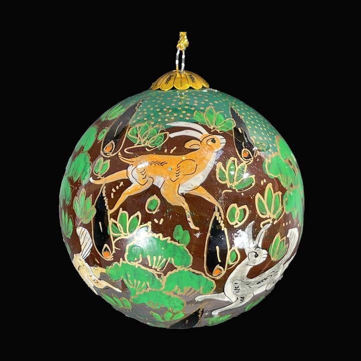 Forest Friends Green Christmas Baubles for wholesale by Honest love our planet