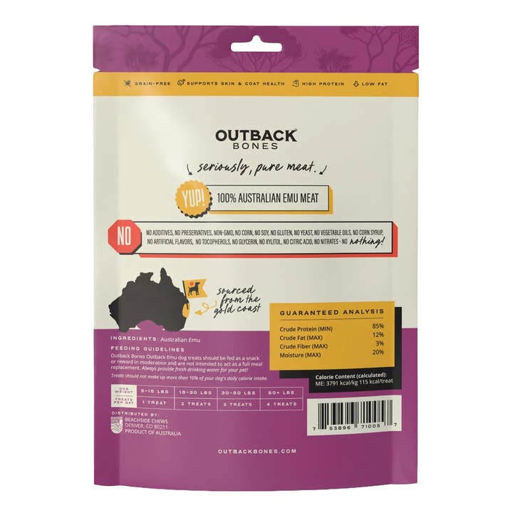 Outback Bones - Wholesale Pet Treats - Dog - Outback Emu Jerky Strips3