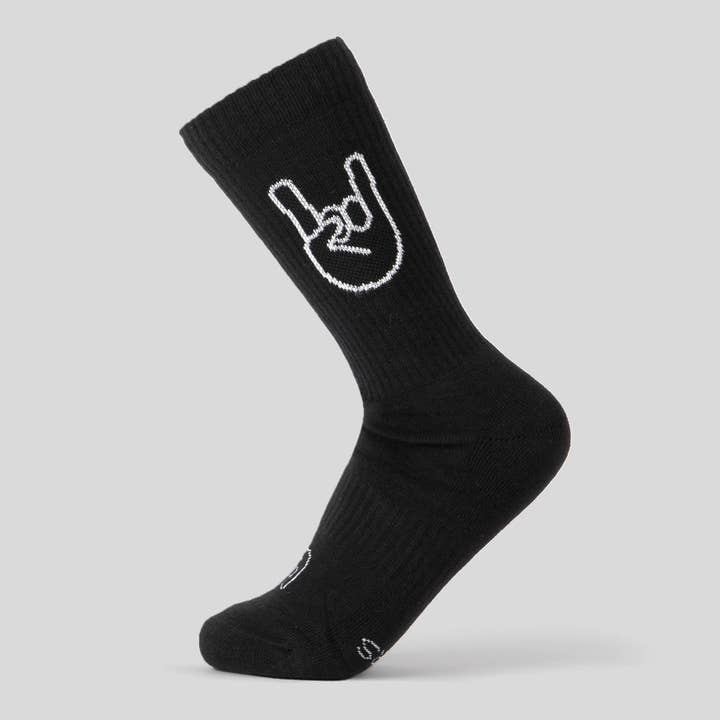 FYNGERS - Wholesale Socks - Unisex - Rock 'n' Roll sport socks black organic cotton