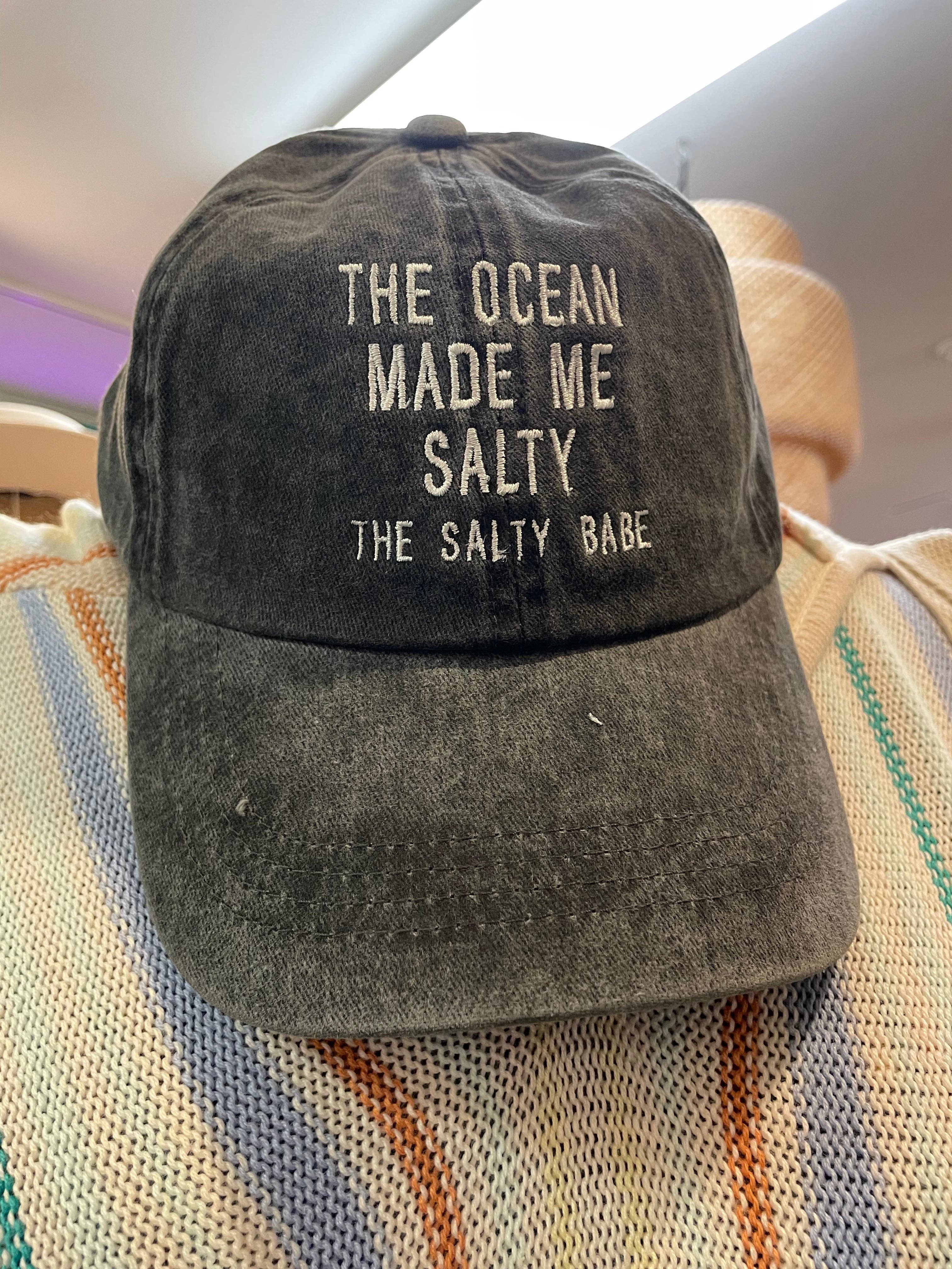 The Salty Babe - Wholesale Baseball Cap - Women's - The Ocean Made Me Salty Baseball Hat2