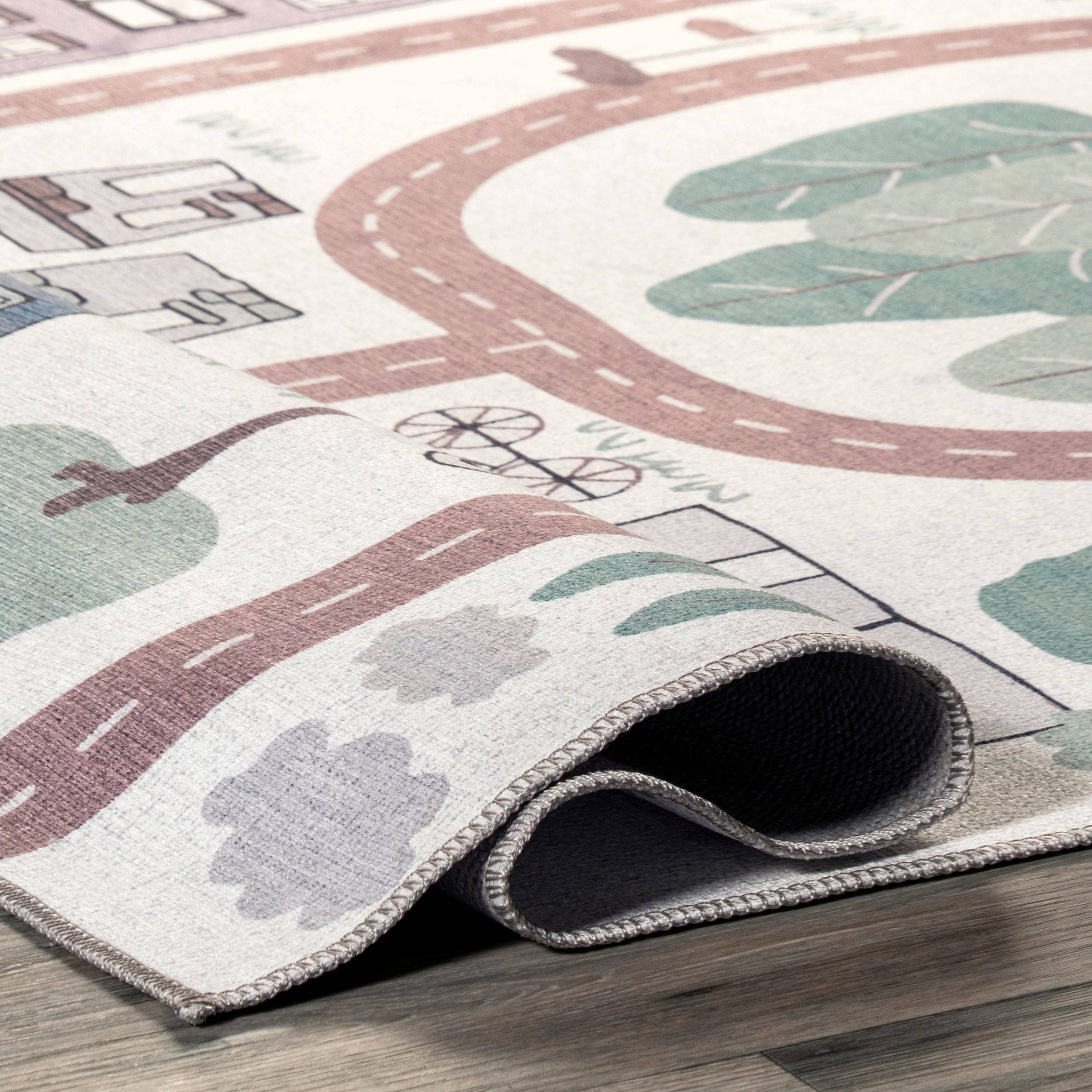 nuLOOM - Wholesale Area Rug - Kids & Baby - Chalea Kids Town Machine Washable Area Rug2