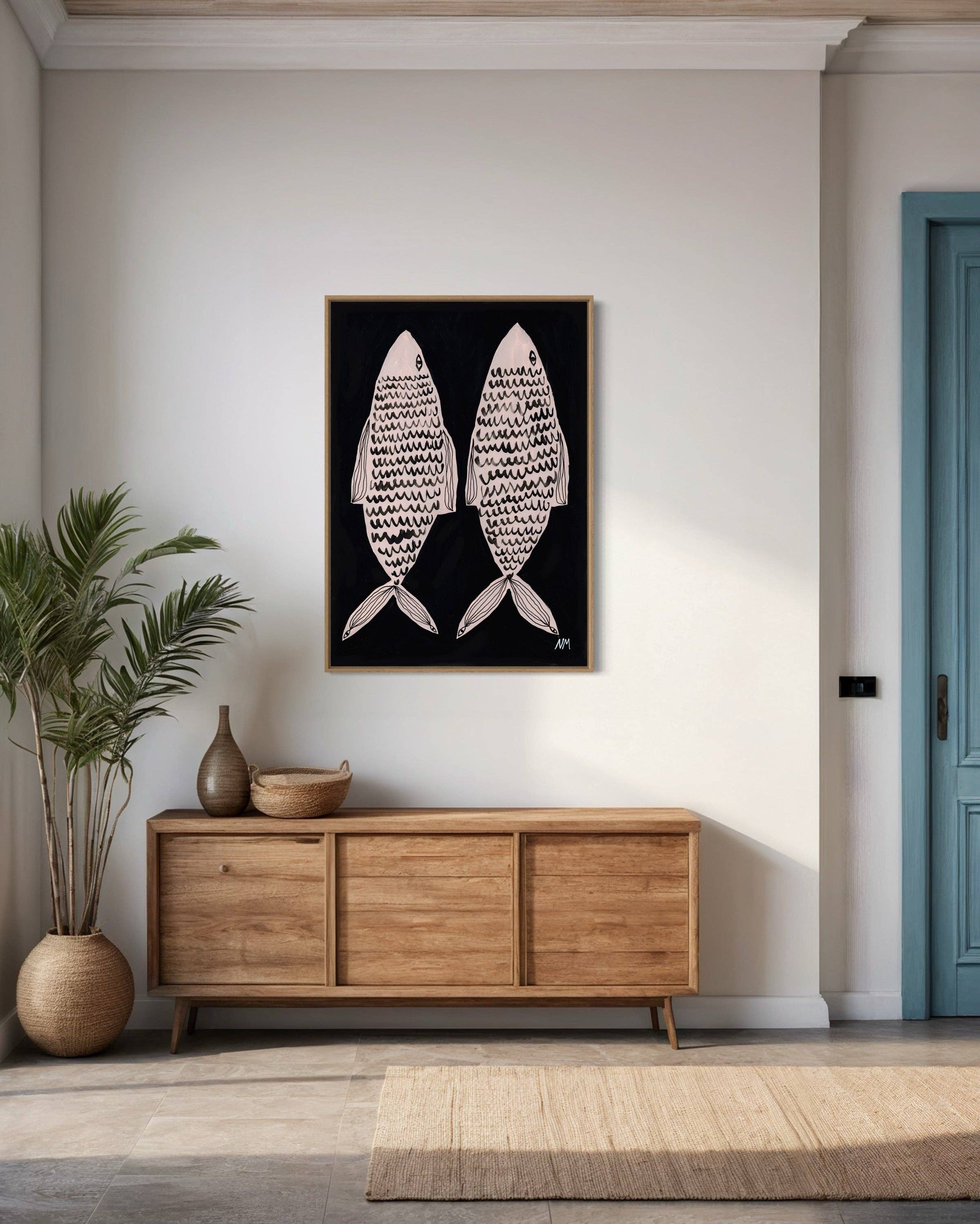Nancy McKie – wholesale Art print – Two Fish Contemporary Art Print3