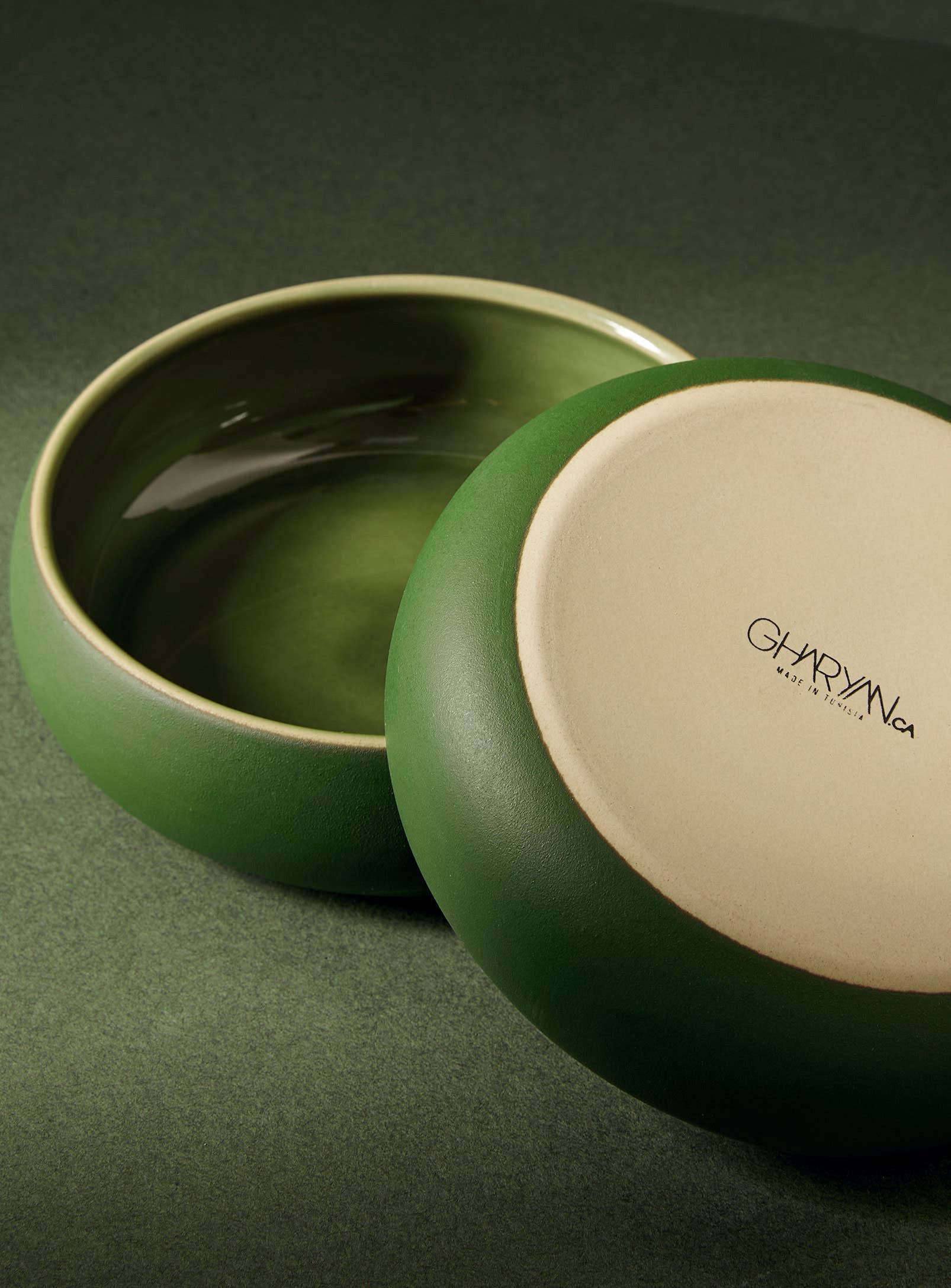 GHARYAN Stoneware & Olive Wood Tableware | Ships from USA - Wholesale Bowl - Handmade Stoneware Tapas Bowl | Ewa 5.9"14