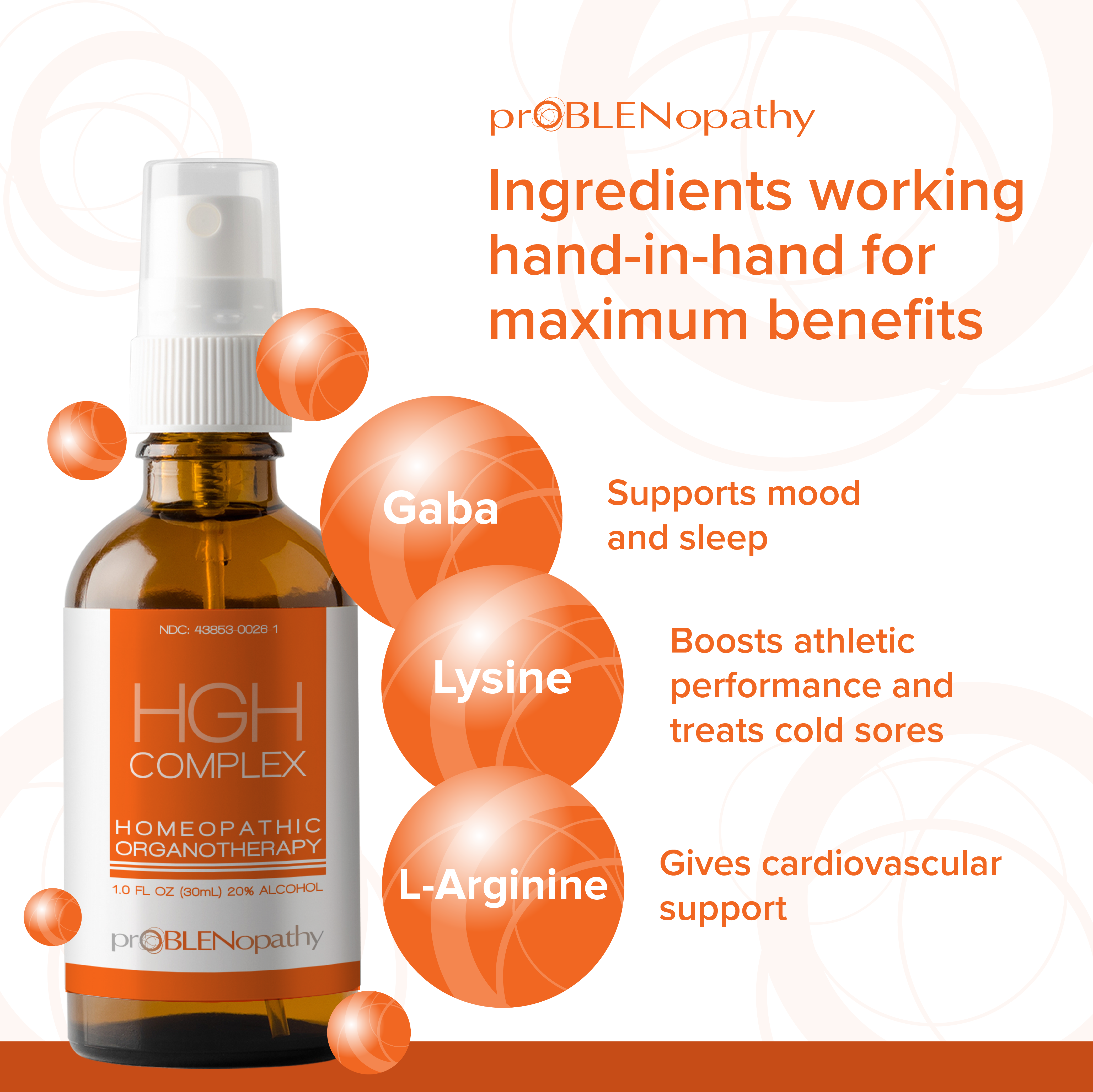 proBLENopathy - Wholesale Oral Supplement/Vitamin - H G H Complex Amino Acid Growth Hormone Support Spray3