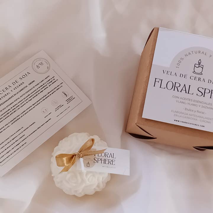 Your Nice Things - Candles - – Großhandel Geschenkkerze – Ylang-Ylang und Jasmin Duftkerze aus Sojawachs in Blumenform1