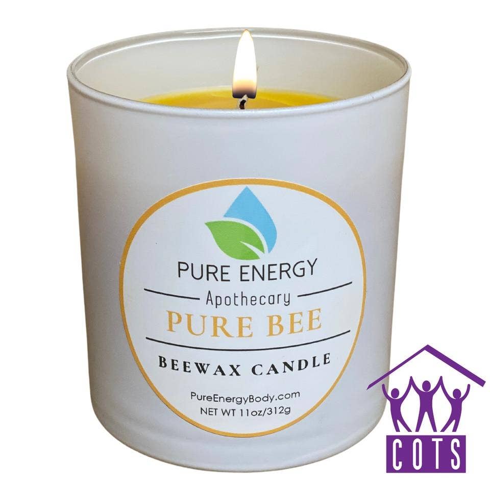 Pure Energy Apothecary - Wholesale Jar/Filled Candle - Beeswax Candle (Unscented)1